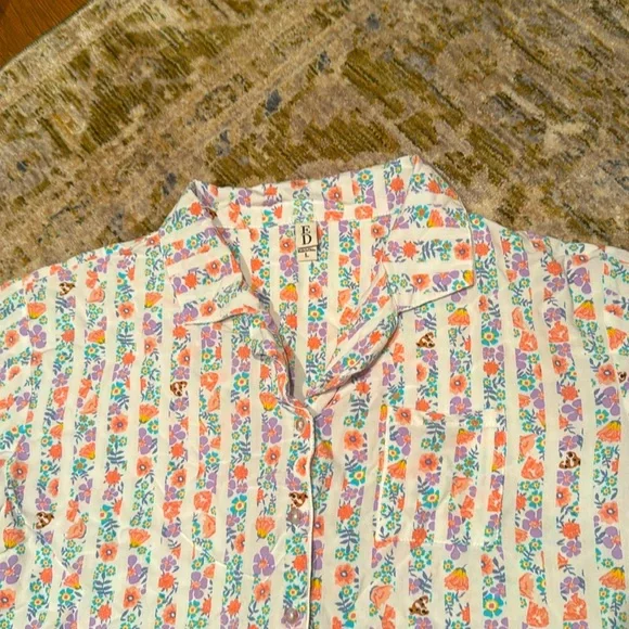 ED Pajama Set Floral Puppy Size L - Picture 2 of 4